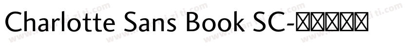 Charlotte Sans Book SC字体转换